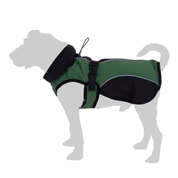 Hundtäcke av softshell - grönt (rygglängd ca 50 cm) | Håller din hund torr i regnet!