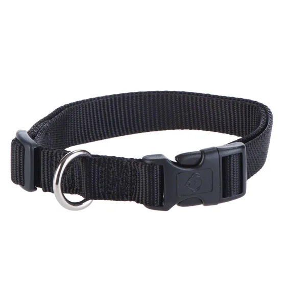 HUNTER Ecco Sport Vario Basic halsband, svart - Storlek M: 35 - 53 cm halsomfång, bredd 20 mm