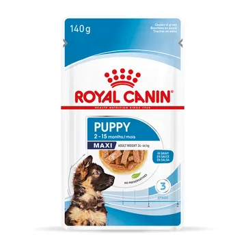 Royal Canin Maxi Puppy i sås - 40 u00d7 140 g - Optimal näring under tillväxtfasen