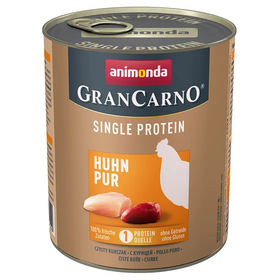 Animonda GranCarno Adult Single Protein 6 x 800 g - Kyckling Pur