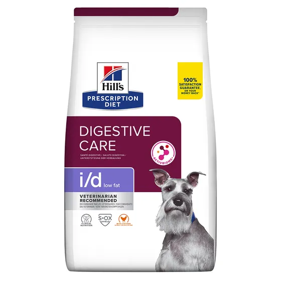 Hill's Prescription Diet i/d Low Fat Digestive Care Chicken hundfoder - 4 kg