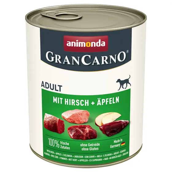 Animonda GranCarno Original Adult 6 x 800 g - Rådjur & äpple