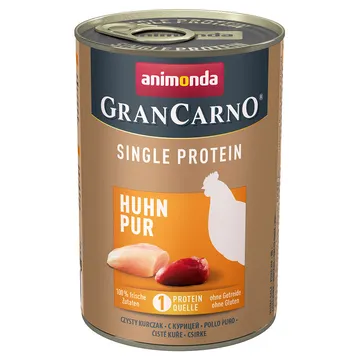 Animonda GranCarno Adult Single Protein: Kyckling Pur 100 % färska ingredienser - 6 x 400 g