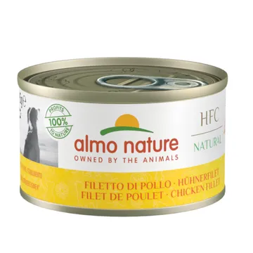 Almo Nature HFC 6 x 95 g - Kycklingfilé: Mat av livsmedelskvalitet