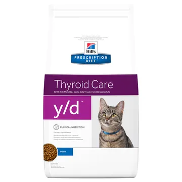 Hill's Prescription Diet y/d Thyroid Care kattfoder - 1,5 kg: specialfoder för katter med överaktiv sköldkörtel