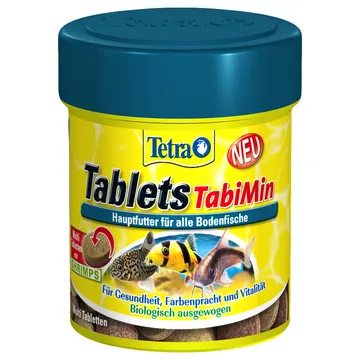Tetra Tablet TabiMin fodertabletter | Ett mjukt och smakrikt foder för bottenfiskar | 120 tabletter
