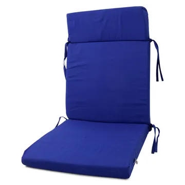 Stolsdyna utemöbler hög blå 4-pack