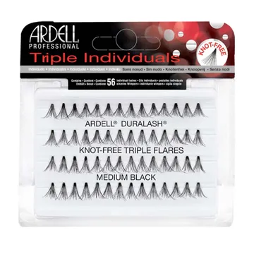 Ardell Triple Individuals Duralash Knot Free Flares Medium Black: Ge Din Blick Liv