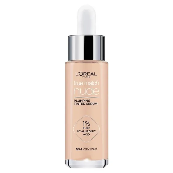 L'Oréal True Match Nude Plumping Tinted Serum Foundation 0,5-2 Very Light 30ml