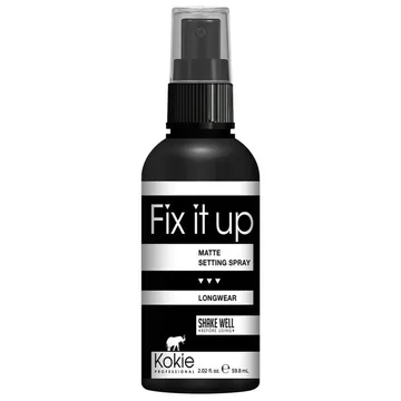 Fixera ditt smink med Kokie Fix It Up Matte Setting Spray - ett osynligt skydd för en matt finish