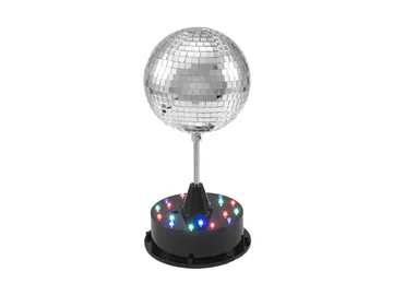 Discoboll 13 cm med LED bas: En lysande stjärna till ditt hem
