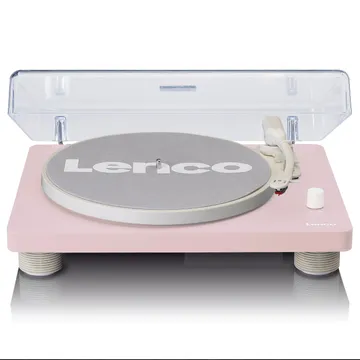 Lenco LS-50 Skivspelare i rosa: Tidslös stil möter modern teknik
