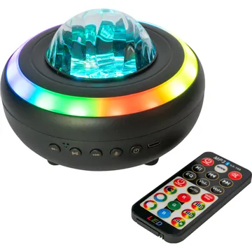 Party Light & Sound Bluetooth Högtalare med LED-Effekt för Strobe, Disco och Mer