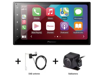 Pioneer SPH-DA160DAB / Backkamera - Din bilstereo med Apple CarPlay och Android Auto