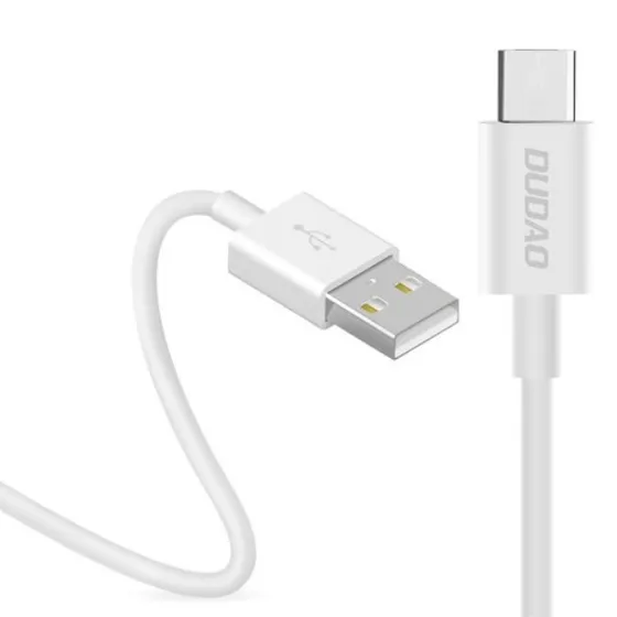 Dudao L1T USB-A till USB-C kabel 1 meter - Vit