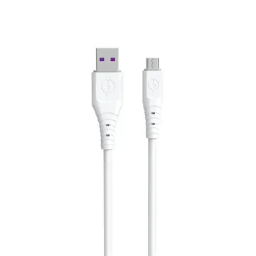 Dudao TGL3M 6A USB-A till USB-Micro Kabel 1m - Vit
