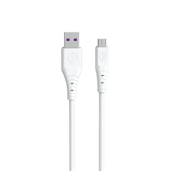 Dudao TGL3M 6A USB-A till USB-Micro kabel 1m - Vit