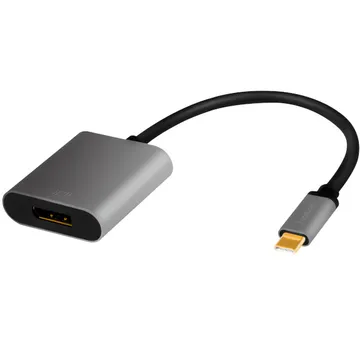 Logilink USB-C till DisplayPort-adapter 4K 60Hz i aluminium