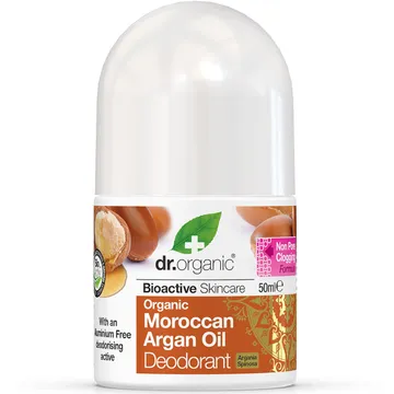 Dr Organic Moroccan Argan Oil Deodorant 50ml Lämnar dig fräsch och väldoftande
