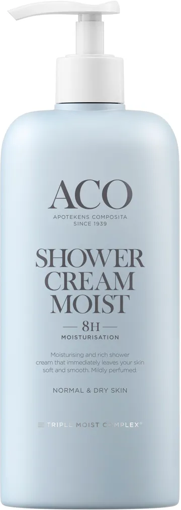 ACO Shower Cream Moist Parf 400ml: Hudvård och väldoftande duschkräm för alla hudtyper