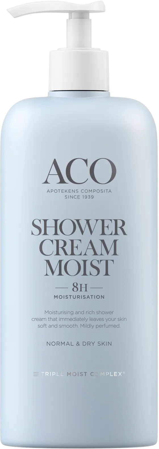 ACO Shower Cream Moist parfymerad 400 ml