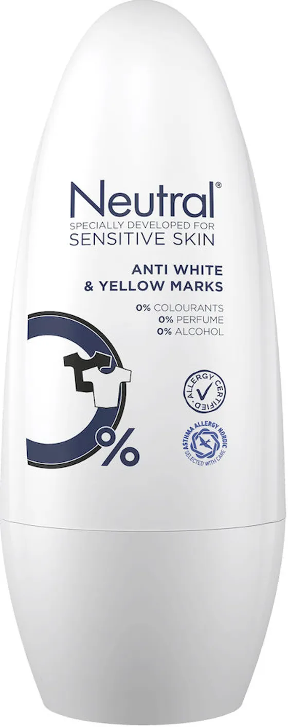 Neutral Anti White & Yellow Marks Roll On Deodorant 50 ml