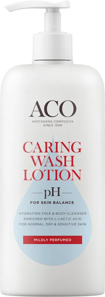 ACO Caring Wash Lotion Parf: Lindra & återfukta huden