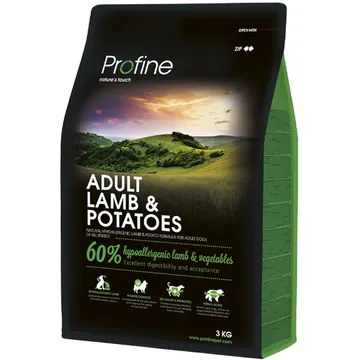 Profine Dog Adult Lamb & Potatoes 3 kg: Maten för en aktiv livsstil