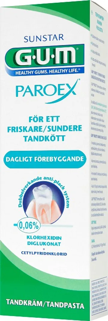 GUM Paroex Tandkräm 0,0006, 75 ml: Tandvård för Hälsoentusiaster