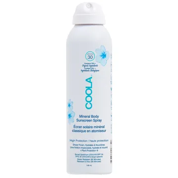 COOLA Mineral Body Spray Fragrance Free SPF 30 (148 ml) för ett naturligt solskydd
