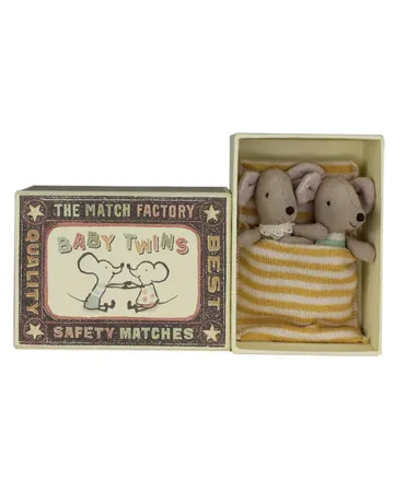 Maileg Baby Twin Mice in Box: Ett bedårande tillskott till leksaksfamiljen