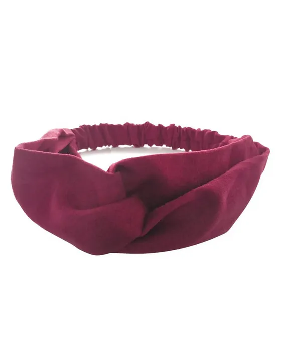 Everneed Annemone head band suede Blomme (U)