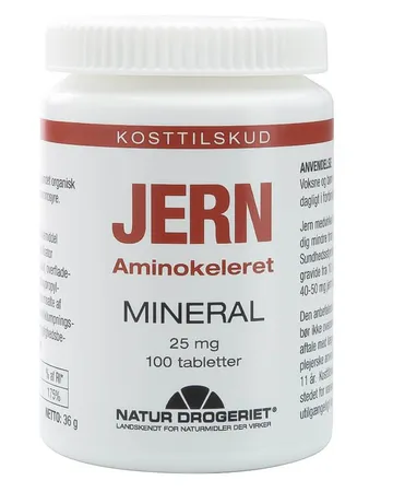 Nature Drugstore Iron Amino Cholored Mineral: Energi och blodbildning