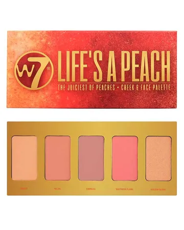 W7 Life's a Peach: En söt blandning av pärsikofärger