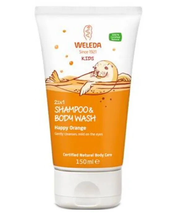 Weleda Kids 2 in 1 Shower and Shampoo Fruity Orange 150 ml