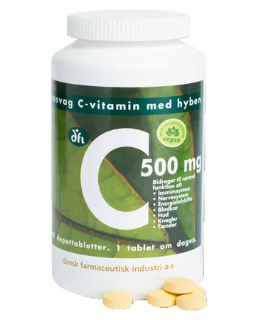 Berthelsen Naturprodukter C Vitamin med nypon 500Mg - ett kraftfullt tillskott med depåeffekt
