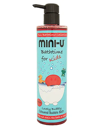 MINI-U Lovely Bubbly - Red 500 ml: En Sprudelfest för Små Badare