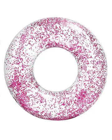 Intex Transparant Pink Glitter Tube: Sommarens Måste!