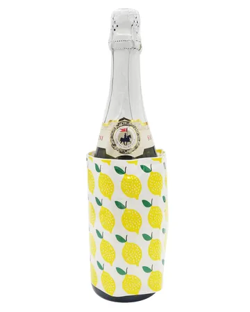 Elegant citrondesignad vinkylare | svalkar vin flaskor i varje tillfälle