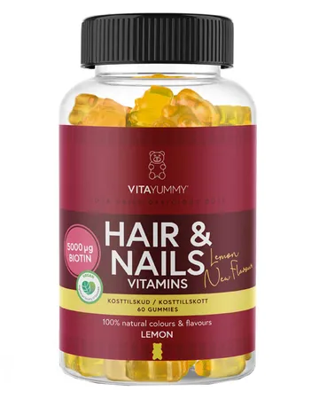 VitaYummy Hair & Nails Vitamins Lemon: Stärk ditt hår och dina naglar
