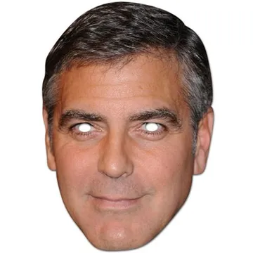 Pappmask George Clooney som fu00E5r dig lik din favoritkaraktu00E4r