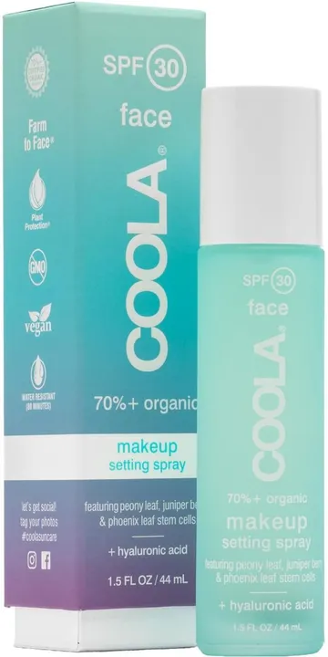 COOLA Classic SPF 30 Makeup Setting Spray: Utmärkt sminkfixering