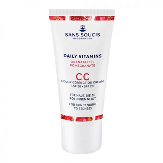 Sans Soucis Daily Vitamins CC Color Correction Cream SPF 20 For Skin Tending To Redness