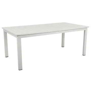 Brafab Lomma: Ett utdragbart och stilrent matbord för din uteplats i ljusgrå
