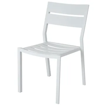 Brafab, Delia matstol vit: en modern och bekväm stol för utomhusbruk