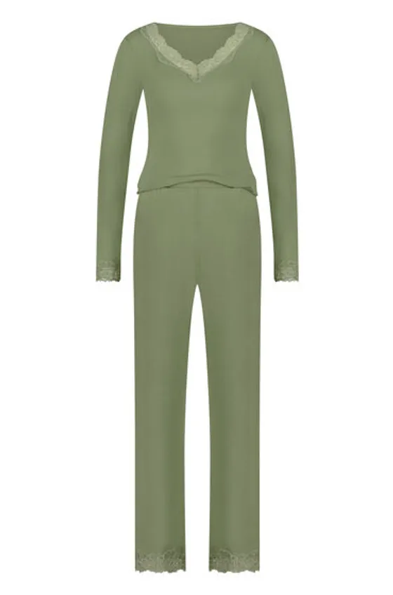 Hunkemöller Pyjamasset grön