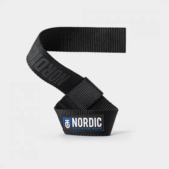 Nordic Training Gear Lifting Straps Nylon, black